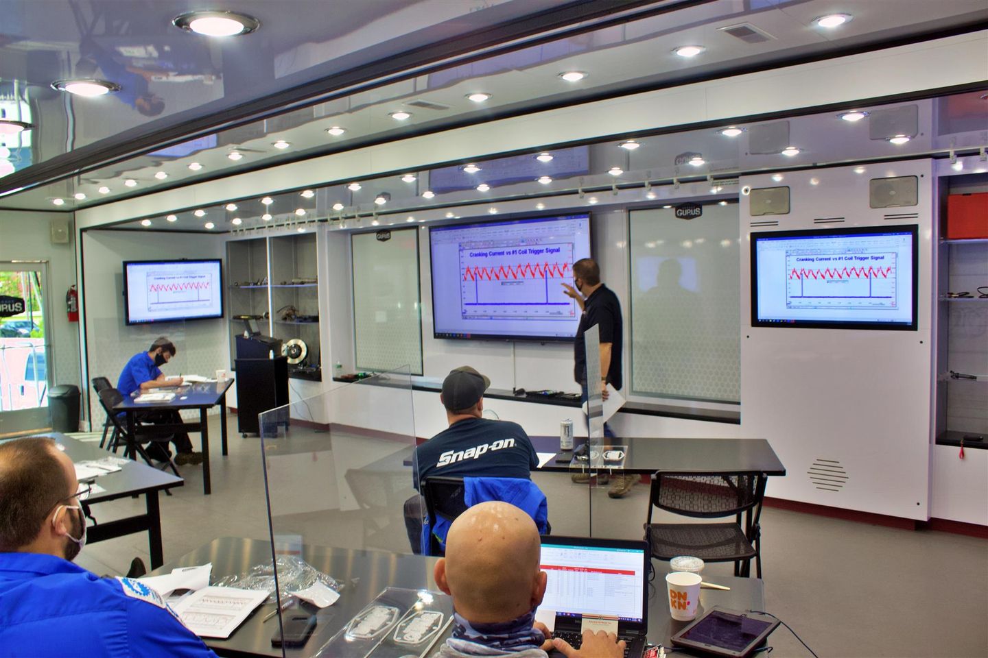 classroom in a mobile learning centre