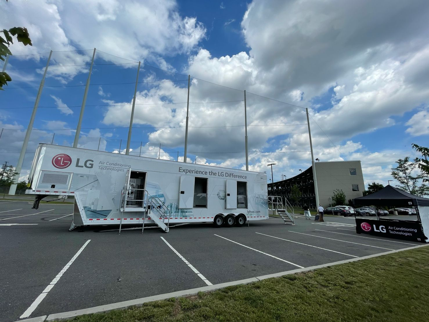 LG white trailer