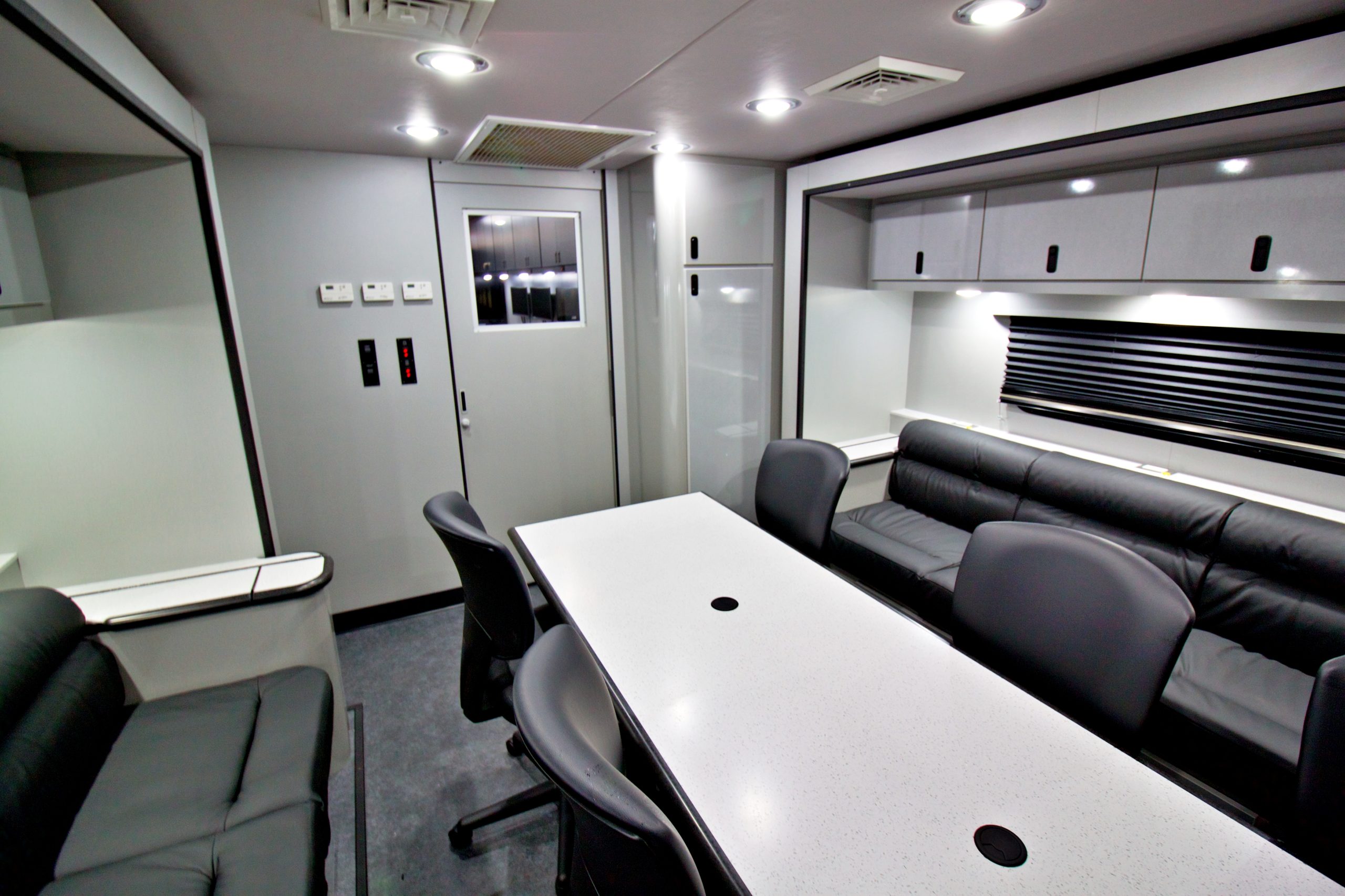 office space with a long table and chairs