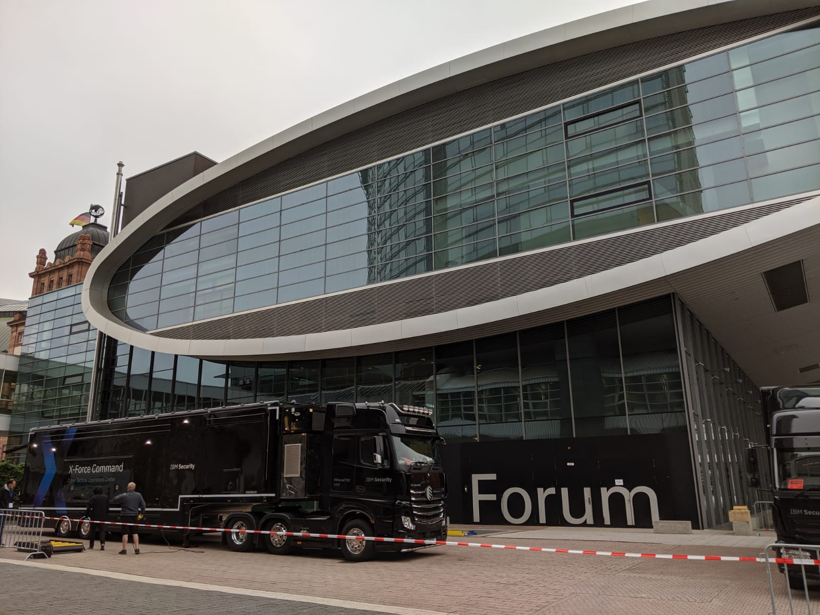 IBM black trailer at Forum